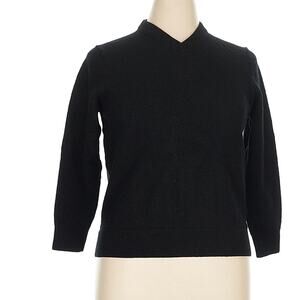 Mark Law Extra Fine Merino Wool V-neck Small Flawed Classic Lux